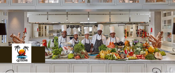 Island Queens Caribbean catering team